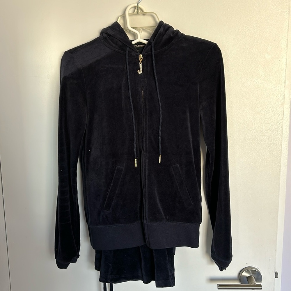 Dark navy blue juicy couture tracksuit